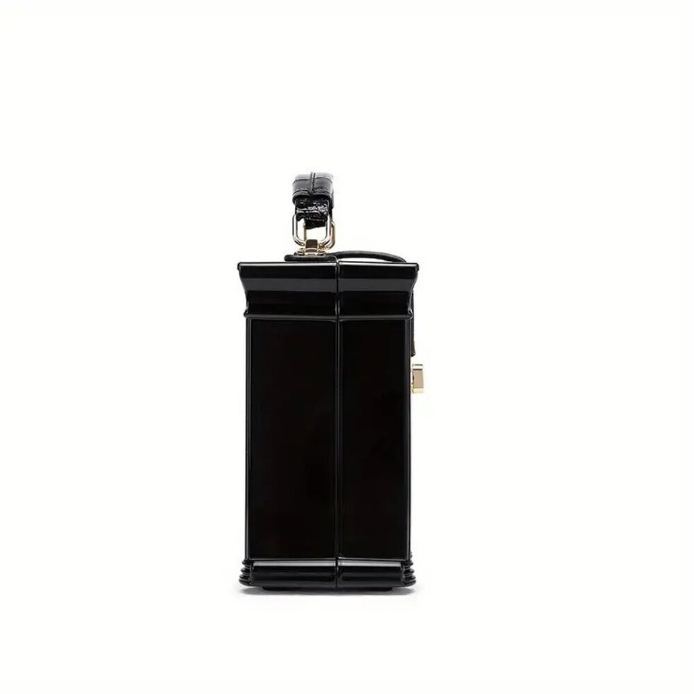 Elegant Black House-Shaped Crossbody Bag NWT​​ - Picture 5 of 8